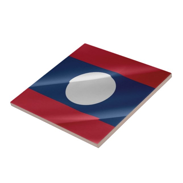 zLA002 FLAG LAOS, (Lateral)