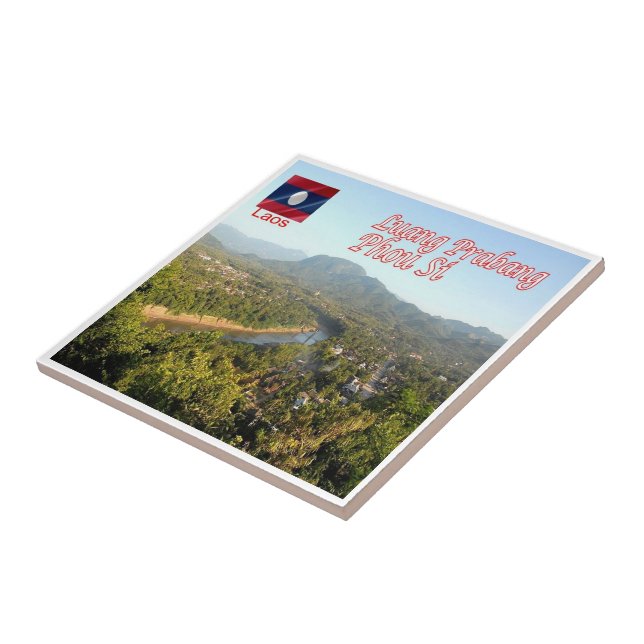 zLA013 PHOU SI Luang Prabang, Laos, Ásia, (Lateral)