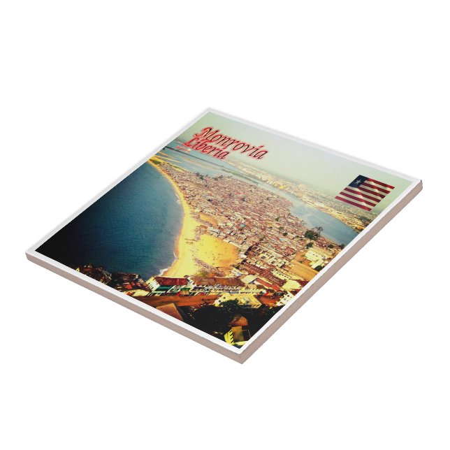 zLR004 MONROVIA, Panorama, Libéria, África, (Lateral)