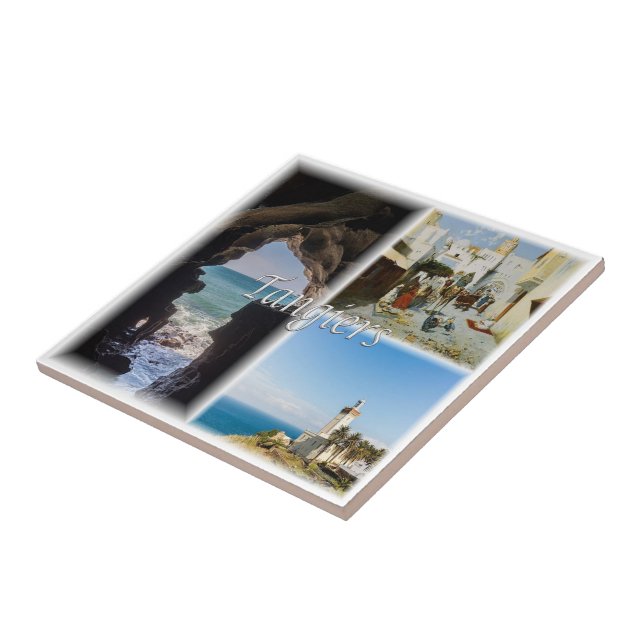 zMA013 TANGIERS, Mosaico, Marrocos, África, (Lateral)