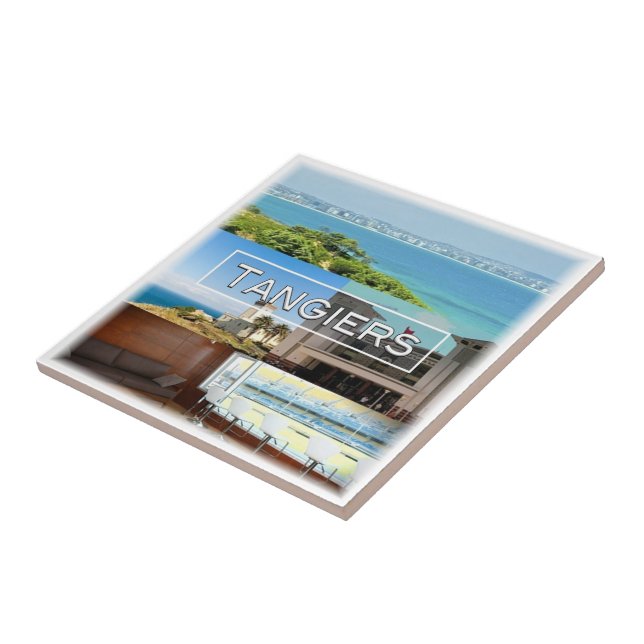 zMA014 TANGIERS, Mosaico, Marrocos, África, (Lateral)