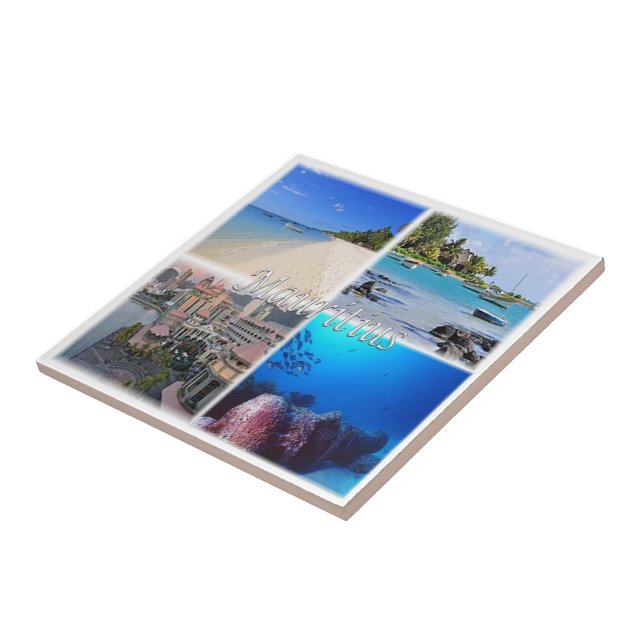 zMU023 MAURITIUS, Mosaico, África (Lateral)