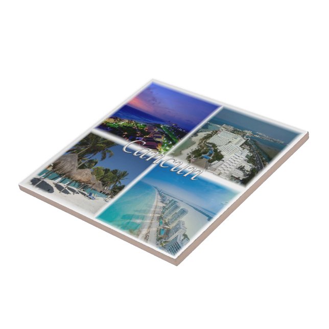 zMX005 CANCUN, Mosaico, México, América, (Lateral)