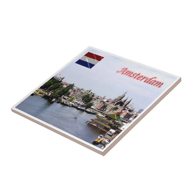 zNL010 AMSTERDAM visto do céu, (Lateral)