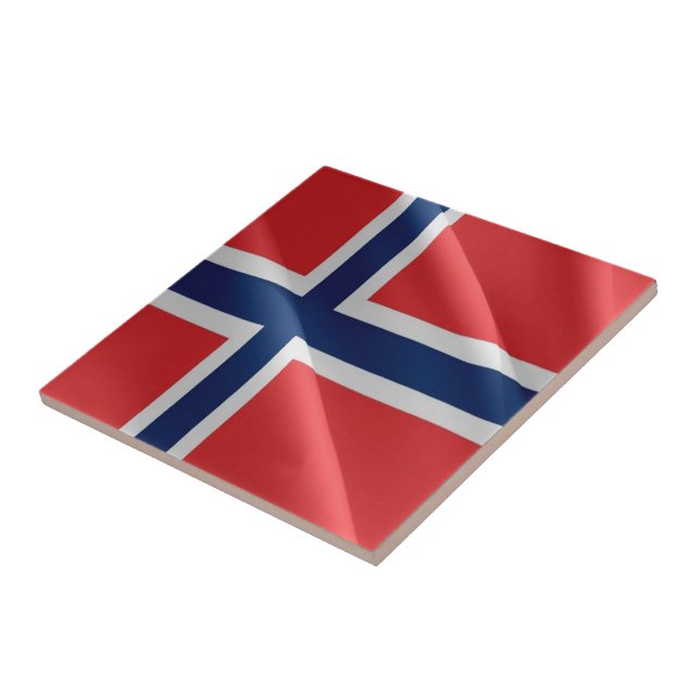 zNO002 FLAG de ondas NORUEGUESAS, Noruega, (Lateral)