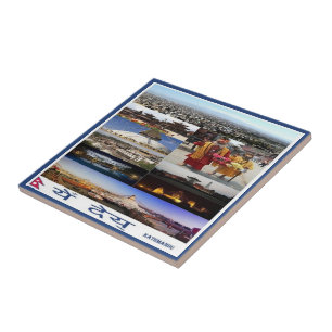 zNP007 Mosaico KATHMANDU, Nepal, Ásia,