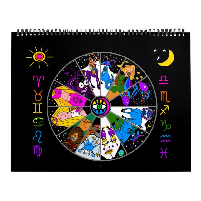 ZODIAC 12 MESES CALENDÁRIO Mãe Zodíaca e Amigos (Capa)