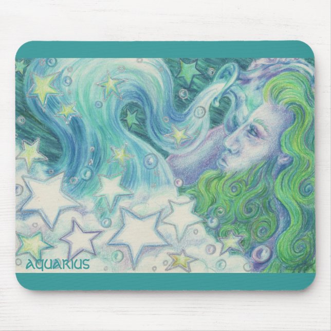 Zodiac Aquarius mousepad (Frente)