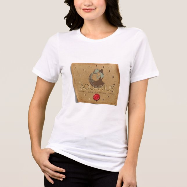 Zodiac - Aquarius - T Shirt (Frente)