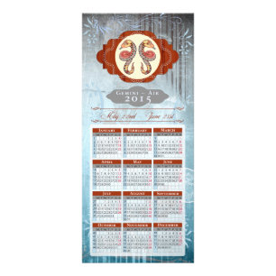 ZODIAC Gemini - Cartão de Suporte / Cartão Postal 