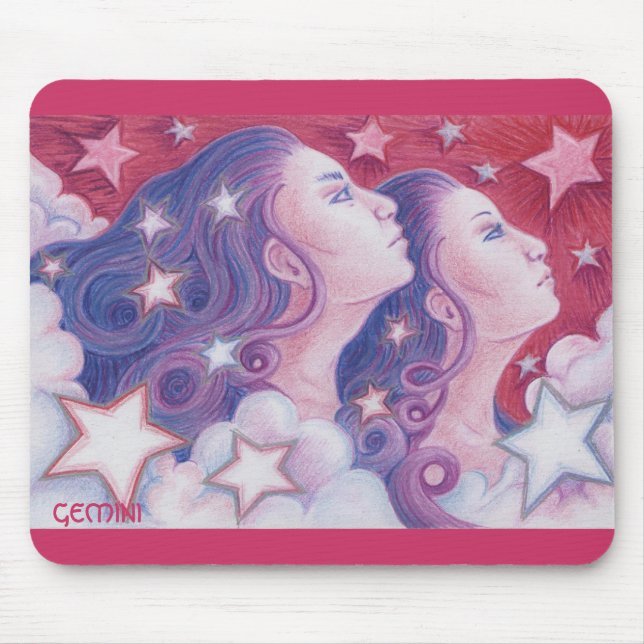 Zodiac Gemini mousepad (Frente)