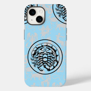 Zodiac Pattern Z02 - Scorpio.w L Blue BG