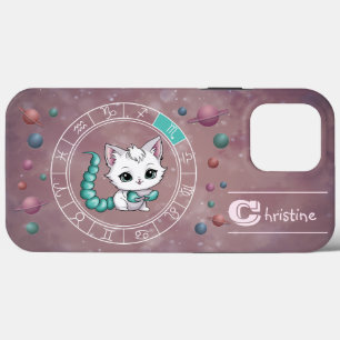 Zodiac Scorpio Cute Cat Planet Astrologia