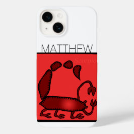 Zodiac Sign Scorpio personalizado no iPC de aniver