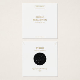Zodiac Sign Virgo Jewelry Display Card