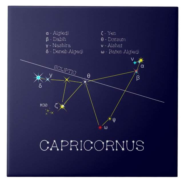 Zodíaco Constelação Capricornus (Frente)