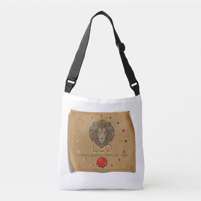 Zodíaco - Leão - Bolsa Tote transversal (Frente)