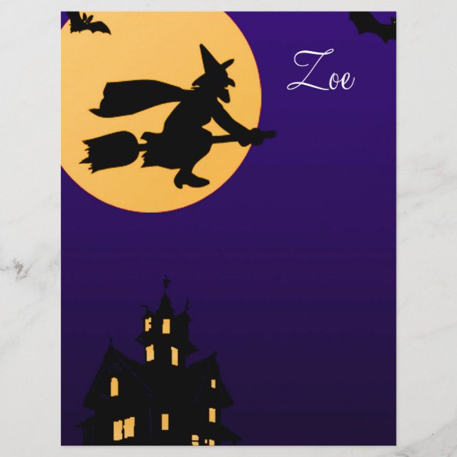 Zoe Halloween Letterhead (Frente)