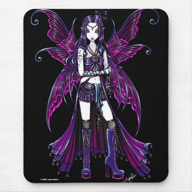 "Zoe" Mousepad feericamente cor-de-rosa celestial (Frente)