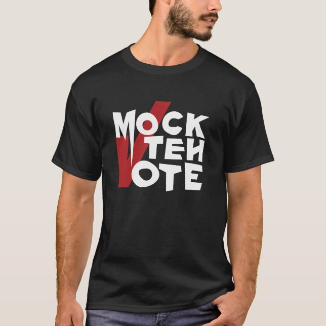 Zombe a camisa do preto do voto (Frente)