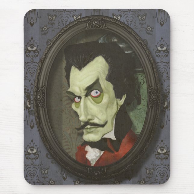 Zombi assombrado Vincent Price Mousepad Satirical (Frente)