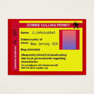 zombi que selecciona a licença