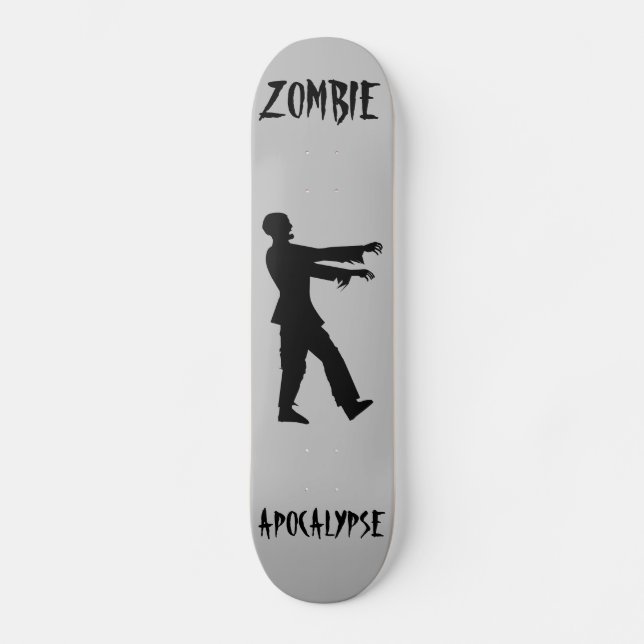 ZOMBIE APOCALYPSE FUNNY Convés de skate (Frente)