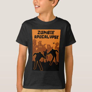 Zombie Apocalypse Kids Camisa