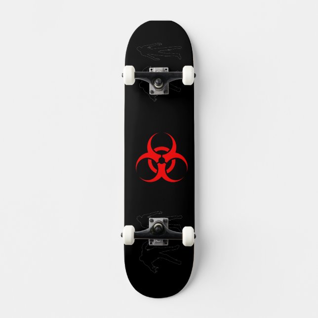 Zombie Bio-hazard Skateboard (Frente)