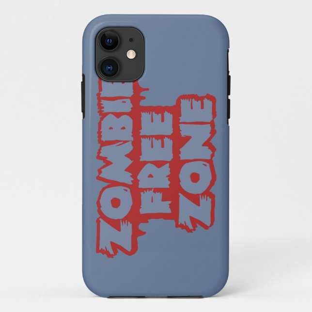 Zombie Free Zone - companheiro de capas de iphone  (Verso)