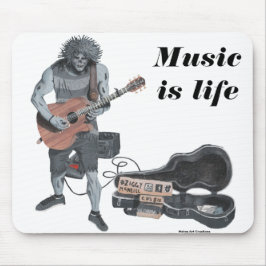 Zombie Guitar Musical Life Mousepad