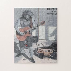 Zombie Guitar Musico Medium Jigsera Quebra-cabeça