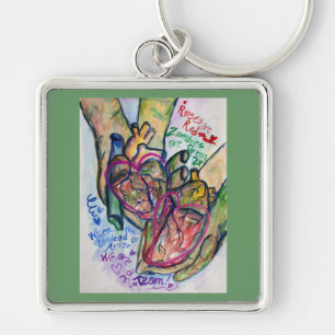 Zombie Love Poem Charm Chaveiro Pendants