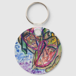 Zombie Love Poem Pental Charm Chaveiros