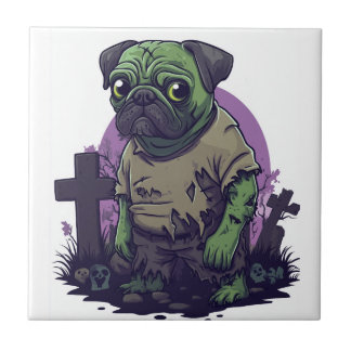 Zombie Pug � Undead Funny Halloween Dog