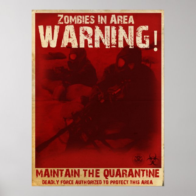Zombie Quarantine Poster (Frente)