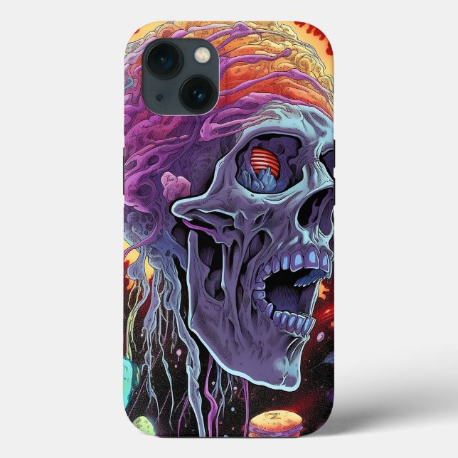 Zombie Skull Creator Sci-fi Horror Art (Verso)