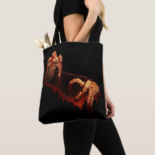 Zombie Tote Bag Halloween Gory Zombie Bag