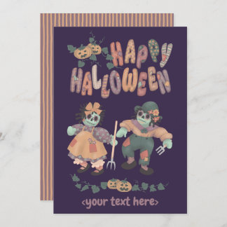 Zombies Doll Rag Halloween (4) - Cartão Saudável