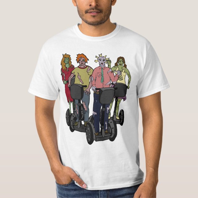Zombies em Segways 2, camisa clara (Frente)