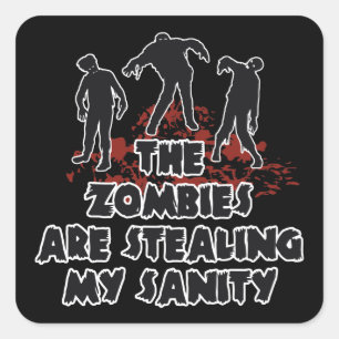 Zombies etiquetas de cores personalizadas