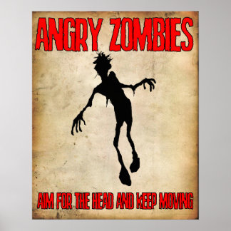 "Zombies Zangados" poster Johnny Zangado