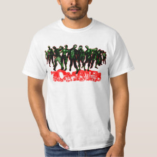 ZOMBIS - curso vermelho - camisa branca
