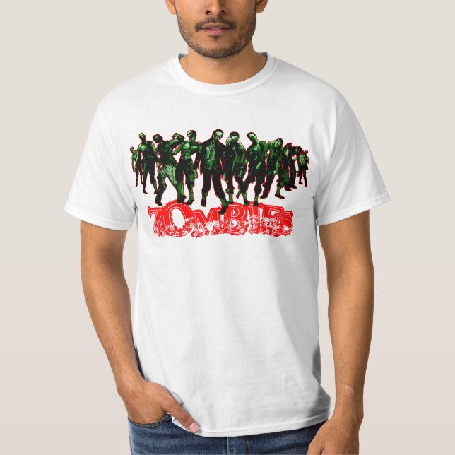 ZOMBIS - curso vermelho - camisa branca (Frente)