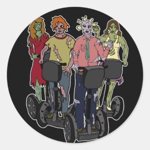 Zombis em Segways 2, etiquetas