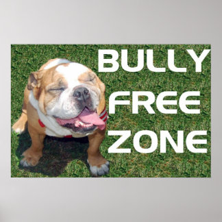 ZONA BULLY FREE poster de 52" x 35"