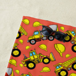 Zona de construção: toalha de praia