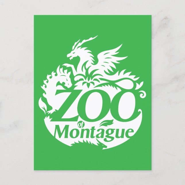 Zoo De Montague - Cartão Postal (Frente)