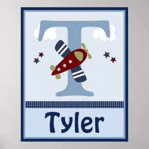 Zoom Personalizado Ao Longo Da Poster Do Avião