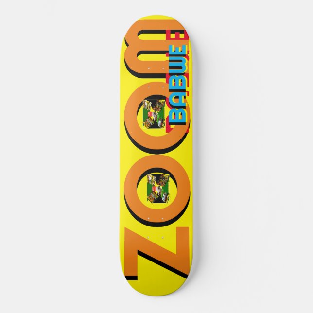 ZOOMBABWE JMT 8, 1/4", skateboard Deck (Frente)